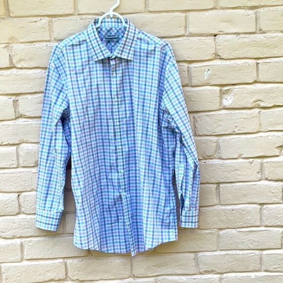 Take 50% OFF- DKNY Slim Fit Men's Dress Shirt, Size-17 - Picture 2 of 6